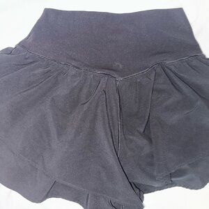 Aerie Black Athletic Shorts Relaxed Fit